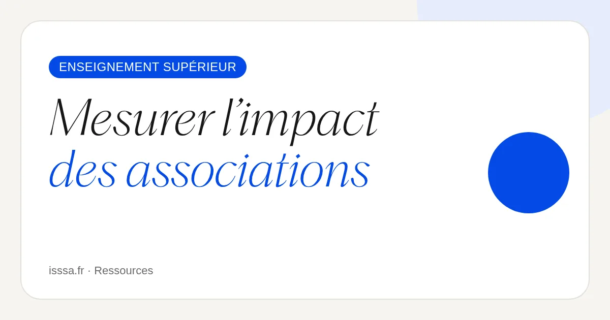 Couverture de l'article Mesurer l'impact des associations étudiantes : la méthode en 3 temps